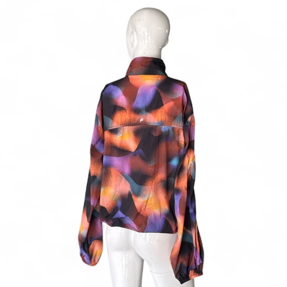 Fabletics Oversized Flyweight Windbreaker Meltdown Abstract Jacket Size S - Picture 9 of 15